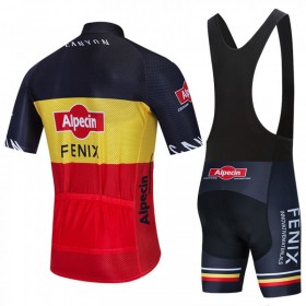 Combinaison Cycliste + Cuissard à Bretelles 2020 Alpecin-Fenix N002